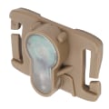 Pikkukuva 7 / 8: Outdoor Mini Survival Light IPX8 Vedenpitävä turvamerkkilamppu vyöllä laukkuilleMud Color Base Purple Light