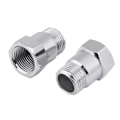 Miniatyrbillede 4 af 8: 2 stk. 32 mm M18*1.5 O2 Ilt Sensor Forlænger Spacer Bøsninger Adapter Sølv