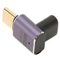 Pikkukuva 3 / 8: USB C oikeakulmasovitin naaras-uros 40Gbps PD240W lataus 8K 60Hz Middle Bend Type C 4.0 sovitin PC-puhelimeen