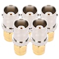 Miniatyrbillede 5 af 8: 5 STK Alle kobber radiofrekvensadapter SMA-BNC RF Adapter SMA hanstik til BNC hunstik
