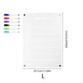 Magnetisk ukeplanlegger whiteboard kjøleskapsmagnet daglig melding planleggingstavle L L 5