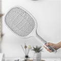 Miniatyrbilde 3 av 8: Elektrisk myggklapper 5V 1A Oppladbar Effektiv 2 i 1 Elektrisk myggfanger med LED-lys for hjemmet Hvit