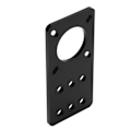 Miniatyrbillede 4 af 8: NEMA 17 Anodiseret aluminium trinmotor monteringsplade 3D printer tilbehør (sort)