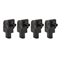 Miniatyrbillede 5 af 8: 4 stk IEC320 C8 til IEC320 C5 adapter retvinklet 2,5‑10A 250V computerstrømomformer til bærbar pc