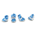 Miniatyrbillede 3 af 8: Hundesko i Mesh - Anti-Slip, Åndbar, Letvægts, Moderigtig, Sommerstøvler til Bichon Teddy Blå
