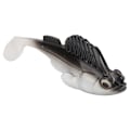 Pikkukuva 2 / 8: Deep Running Soft Bait Jumping Mela Tail 75mm/13g Anti-Hanging Bottom Fake Pehmeä SyttiMusta hopea