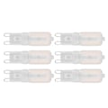 Miniatyrbillede 1 af 8: G9 pære dæmpbar øjenbeskyttelse energibesparende 5W 22 LED små pærer til loftslampe bordlampe 6 stk varmt lys 110V