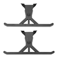 Miniatyrbillede 1 af 8: Sort Drone Landing Gear Ben Foldbar Højdening Tripod Til Dji Avata Tilbehør