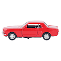 Pikkukuva 5 / 8: Retro-auto malli 1/32 mittakaavassa Vedä taakse Seos Klassinen ajoneuvo lelu Avattavilla ovilla Lapsille Keräilijöille Punainen