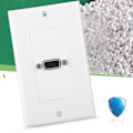 Miniatyrbild 6 av 8: VGA-uttag Väggmonterad paneladapter Vägguttag ABS-material