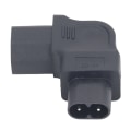 Miniatyrbillede 7 af 8: 4 stk IEC320 C8 til IEC320 C13 strømadapter retvinklet IEC320 C8 til C13 90 graders strømadapter 250V 2500W