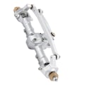 Miniatyrbilde 3 av 8: RC Metall Komplett Foraksel Akselmontering for Axial SCX24 90081 1/24 RC Bil Oppgraderingsdeler Sølv