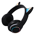 Pikkukuva 2 / 8: Taitettavat Bluetooth -kuulokkeet HiFi Hehkuva Effect Kevyt Mukavat Söpöt Langattomat Kuulokkeet Musta