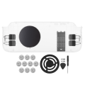Miniatyrbilde 1 av 8: for Steam Deck Bakplate Varmespredning Gjør-det-selv-erstatning Shell Case External Semiconductor Cooler for Steam Deck White Transparent Case