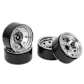 Miniatyrbilde 2 av 8: 4 stk. 1.9in RC Felger Universell Passform Sterk Støtte 8 Eiker Felgsett for Axial SCX10 II SCX10 III Sølv