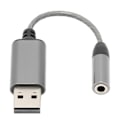 Pikkukuva 4 / 8: USB-sovitin 2 in 1 Laaja yhteensopivuus Älykäs siru Kompakti Kestävä Helppokäyttöinen USB - Aux-kaapeli kotiin ja toimistoon