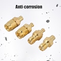Miniatyrbilde 4 av 8: 4 stk Nikkelbelagt messing MCX til SMA adapter 50ohm impedans for antenneradio