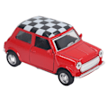 Pikkukuva 3 / 8: 1/32 Vetopeltiauto Simuloitu Söpö Seosajoneuvomalli Lelu Avattavilla Ovilla Automallikokoelman Koriste-esineille Punainen