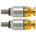 Miniatyrbillede 3 af 8: 2 stk. M5x0.8 Aluminium Legering Gaffel Luftudlufter Trykaflastningsventil Udskiftning til CRF150R CR125R CR250R CRF250R Gul