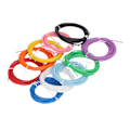 Miniatyrbillede 2 af 8: 10 farver 3D pen PCL filament refill 1,75 mm lav temperatur lyse 3D print pen forbrugsstoffer 5m