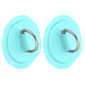 Miniatyrbillede 8 af 8: D Ring Pad Patch PVC oppustelig båd tømmerflåde Jolle Kano Surfboard Kajak Tie Down Fitting Emerald Green