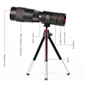 Miniatyrbillede 2 af 8: Monocular Scope HD Prism 10X100 Monocular Telescope for Racing Beach Bird Watching Bådsejlads