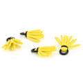 Miniatyrbillede 4 af 8: 4 stk. Fiskefluer Flyde Skum Strike Indikatorer Drift Krog Positionering Floats Bobbers Gul