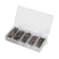 Miniatyrbilde 2 av 8: 210 stk/parti 8 form fiskesvinger med solide ringer rullende metall fiskekobling