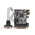 Miniatyrbillede 7 af 8: PCIe til RS232 udvidelseskort 9-pin seriel 25-pin parallel port Combo 2,5 Gbps PCIe Com Port Adapter til Printer POS Automation