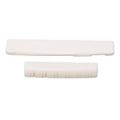Miniatyrbilde 1 av 8: Gitarmuttersett Ox Bone Slotted Bridge Sadel Erstatning for 12-strengs akustiske gitarer