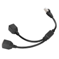 Miniatyrbillede 7 af 8: RJ45 Ethernet Adapter Kabel Forlængerfunktion 1 til 2 Port Fremragende Tilslutningssplitter Adapter til Hjemmekontor