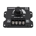 Miniatyrbillede 7 af 8: LED-dæmper, enkelt kanal PWM-lys, trinløs dæmpningscontroller til 5050 3528 enkeltfarvede lyslister DC 12V-24V 30A