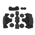 Miniatyrbild 6 av 8: Hjälmstoppningssats Memory Foam Pad Skyddsmatta Universal Motorcykel Cykel Cykelkuddar Vattentät Svart