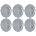Miniatyrbillede 2 af 8: 6 stk. PVC D Ring Patch Elastisk Reb Sæt Rustfrit Stål D Ring Patch Bungee Cord Sæt Grå