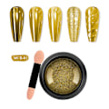 Miniatyrbilde 1 av 5: Titanspeilpulver, speilpulver, ren farge galvanisering magisk speilpulver neglglitter MCB01 MCB01
