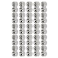 Miniatyrbilde 4 av 8: 50 stk koblingsmutter rund hunngevind rustfritt stål M4 koblingsmuttersett for vedlikehold