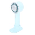 Miniatyrbillede 3 af 8: Mini Håndholdt Ventilator USB Opladning 2200mAh Batteri Bærbar Håndholdt Ventilator med Halvleder Køleplade til Sommer Himmelblå
