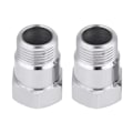 Miniatyrbillede 3 af 8: 2 stk. 32 mm M18*1.5 O2 Ilt Sensor Forlænger Spacer Bøsninger Adapter Sølv