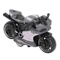 Miniatyrbillede 4 af 8: Tilbage træk motorcykler legetøj innovativ simulering legering motorcykel model til børn gaver samling grå