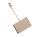 Pikkukuva 2 / 8: USB 3.1 Type C - VGA-sovitin Hub PD 3 in 1 -telakointiasema alumiinia Type C - VGA-sovitin ruusukulta