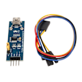Miniatyrbild 1 av 8: USB till UART TTL-modul USB Mini AB-kontakt 3 strömlägen 3 LED USB UART seriell adaptermodul för Win XP 7 8 10 11