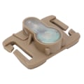 Pikkukuva 5 / 8: Outdoor Mini Survival Light IPX8 Vedenpitävä turvamerkkilamppu vyöllä laukkuilleMud Color Base Purple Light