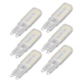 Miniatyrbilde 4 av 8: 6 stk G9 LED-pærer 7W dimbar 360° belysning erstatningslyspære for vegg skrivebords skaplampe varm hvit 110-140V