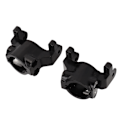 Miniatyrbillede 5 af 8: 1 par aluminiumslegering forreste C-sæde CNC C-hub til Axial RBX10 Ryft 1/10 RC Crawler bilreservedele Sort