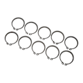 Miniatyrbillede 3 af 8: 50 STK 1,8 mm Tykkelse AC Kompressor Kobling Snap Ring Jern Passer til 508 V5 AC Kompressor Koblingsaksel
