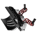 Miniatyrbilde 3 av 8: Dobbel Vifte Motor Kjøleradiator Twin Vifter Motor Kjøleribbe 40‑42mm for 1/8 RC Bil Svart