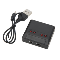 Miniatyrbillede 2 af 8: 3.7v Lithium Batterioplader JST Stik 4 i 1 Batterioplader til 4 Akset Flymodel