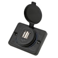 Miniatyrbilde 2 av 8: 3.1A 5V Dobbel USB Bil Lader LED Rask Lading Universell for 12‑24V Skip Biler Bobiler