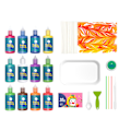 Pikkukuva 1 / 8: Vesimarmorointimaali Käsi Silmä Koordinaatio Elävät Värit Turvallinen Hydro Dipping Kit Educational Craft Askartelu 12 väriä