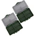 Miniatyrbilde 7 av 8: 2 stk Fiskekrok Agn Gadget Box Mini PP Oppbevaringsboks Veske for fiskeutstyr tilbehør4 rom